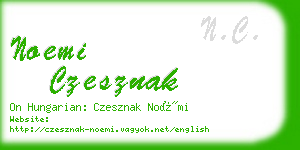 noemi czesznak business card